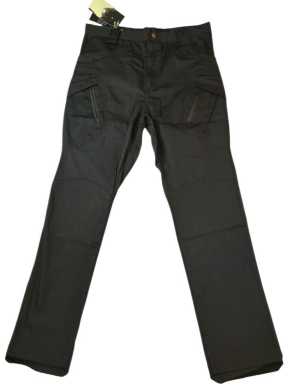 NWT Men’s Black Utility Cargo Pants Slim Size M 32x28 Poly Cotton Tactical Work